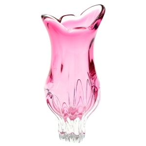 CHŘIBSKÁ J. HOSPODKA MALINOWY ŚLICZNY DUŻY WAZON Z LAT 60-TYCH 35 cm