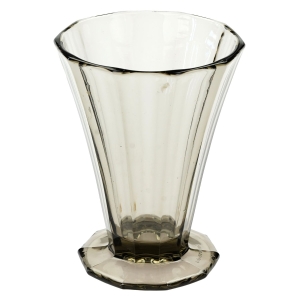 CZECHY GRAFITOWY WAZON KRATER SYGNOWANY