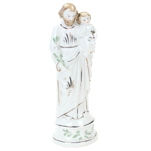 70850 SCHATZLAR ŚWIĘTY JÓZEF Z LILIĄ I DZIECIĄTKIEM JEZUS STARA PORCELANOWA FIGURKA (1).jpg