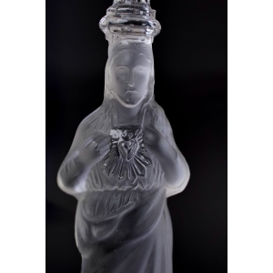 52503 VAL SAINT LAMBERT REWELACYJNY STARY ŚWIECZNIK FIGURALNY JEZUS Z GOREJĄCYM SERCEM (3).JPG