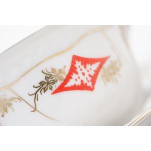 71172 WEIMAR ŚLICZNA ŚNIADANIÓWKA CZERWONO-ZŁOTE WZORKI (3).JPG