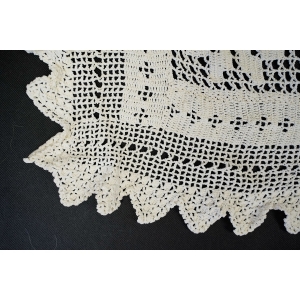 71251 SZYDEŁKO KREMOWO-WANILIOWY OBRUS W GWIAZDKI LUB KAPA NA ŁÓŻKO 195 X 170 CM (5).JPG