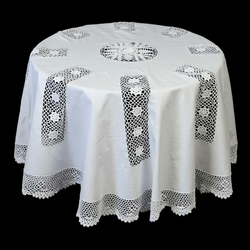 71256 LEN I SZYDEŁKOWE WSTAWKI BIAŁY OBRUS ŚR. 156 CM (1).jpg