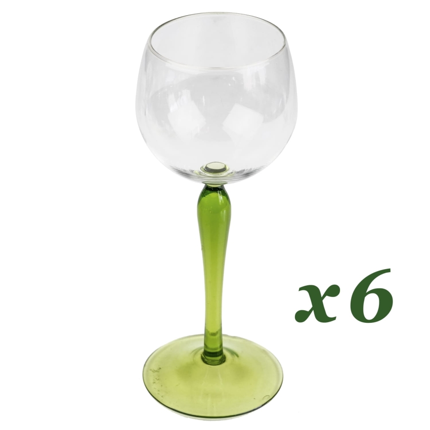 42714 CZECHY KOMPLET KIELICHÓW DO WINA NA ZIELONYCH NÓŻKACH (1).jpg