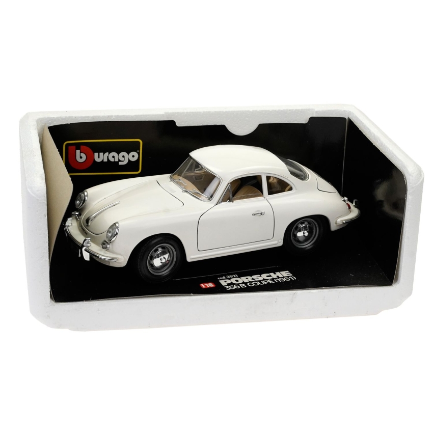 71275 PORSCHE 356B COUPE '1961 BIAŁY 118 BBURAGO W ORYGINALNYM PUDEŁKU (1).jpg