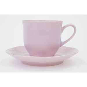 71288 HUTSCHENREUTHER ELITE FILIŻANKA ZE SPODKIEM Z RÓŻOWEJ PORCELANY (2).JPG
