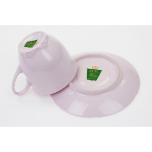 71288 HUTSCHENREUTHER ELITE FILIŻANKA ZE SPODKIEM Z RÓŻOWEJ PORCELANY (4).JPG