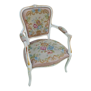 71375 STYLOWY FOTEL HAFT GOBELINOWY ŁOSOSIOWO-RÓŻOWY W KWIATY.png