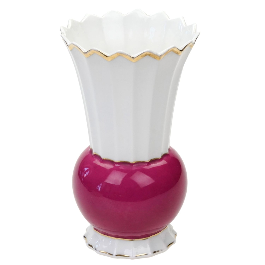 71407 ROSENTHAL ŚLICZNY WAZON ART-DECO MALINOWY BRZUSZEK (1).jpg
