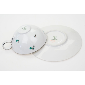 71418 EPIAG ŚLICZNA FILIŻANKA ZE SPODKIEM DROBNE KWIATKI W STYLU ART-DECO (4).JPG