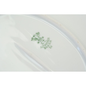 71439 C.T. ALTWASSER OWALNY DUŻY PÓŁMISEK FIOLETOWE PELARGONIE 1926 ROK (5).JPG