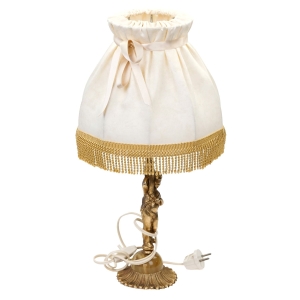 71470 PIĘKNA STARA LAMPKA Z AMORKIEM GOLASEM Z ABAŻUREM (1).jpg