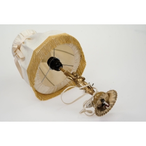 71470 PIĘKNA STARA LAMPKA Z AMORKIEM GOLASEM Z ABAŻUREM (6).JPG