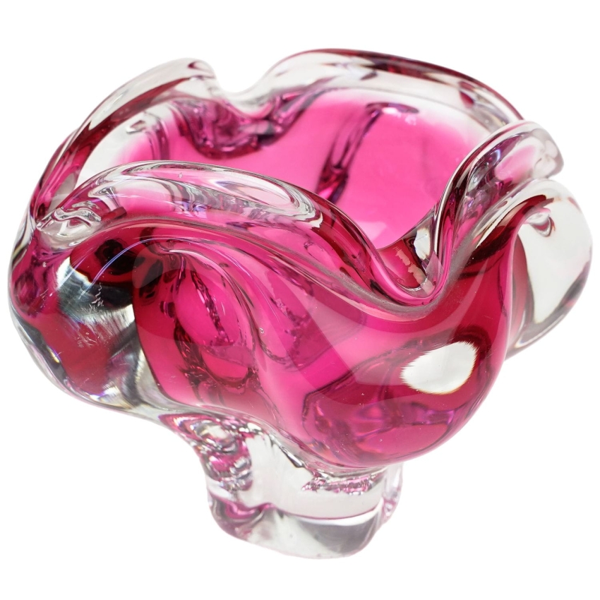 48393 CHŘIBSKÁ J. HOSPODKA MALINOWY CZARKA POPIELNICA WAZON DESIGN Z LAT 60-TYCH (1).jpg