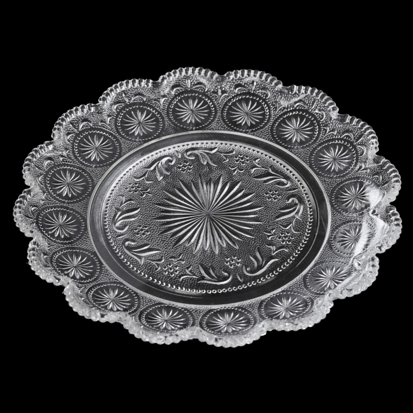 71580 BROCKWAY GLASS Co. AMERICAN CONCORD BOGATO ZDOBIONA PATERA Z LAT 60-TYCH (1).jpg