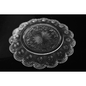 71580 BROCKWAY GLASS Co. AMERICAN CONCORD BOGATO ZDOBIONA PATERA Z LAT 60-TYCH (4).JPG