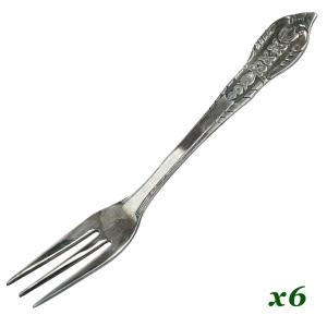  KOMPLET PLATEROWANYCH WIDELCZYKÓW DO DESERÓW KWIATOWY WZÓR PRL