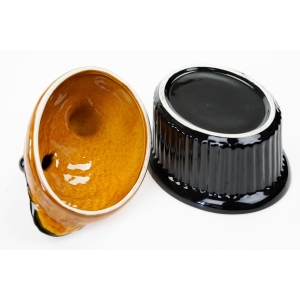 71610 ŁABĘDŹ CERAMICZNY POJEMNIK NA PASZTET RĘCZNIE MALOWANY (6).JPG