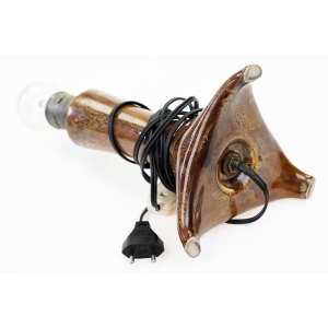 71611 CERAMICZNA LAMPKA LAPA STOŁOWA Z PRL MIROSTOWICE (4).JPG