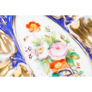 71621 VIEUX PARIS STAREŃKI PORCELANOWY WAZON RĘCZNIE MALOWANY (3).JPG