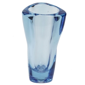 55951 HEŘMANOVA HUŤ F. VIZNER BŁĘKITNY TRÓJKĄTNY DESIGNERSKI WAZON (1).jpg