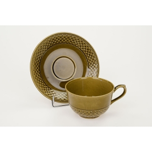 71694 MAASTRICHT FILIŻANKA ZE SPODKIEM W OLIWKOWYM KOLORZE (4).JPG