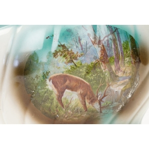 71701 DUŻA STARA ZABYTKOWA DONICA OSŁONKA NA DONICZKA Z JELENIEM (2).JPG