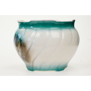 71701 DUŻA STARA ZABYTKOWA DONICA OSŁONKA NA DONICZKA Z JELENIEM (3).JPG