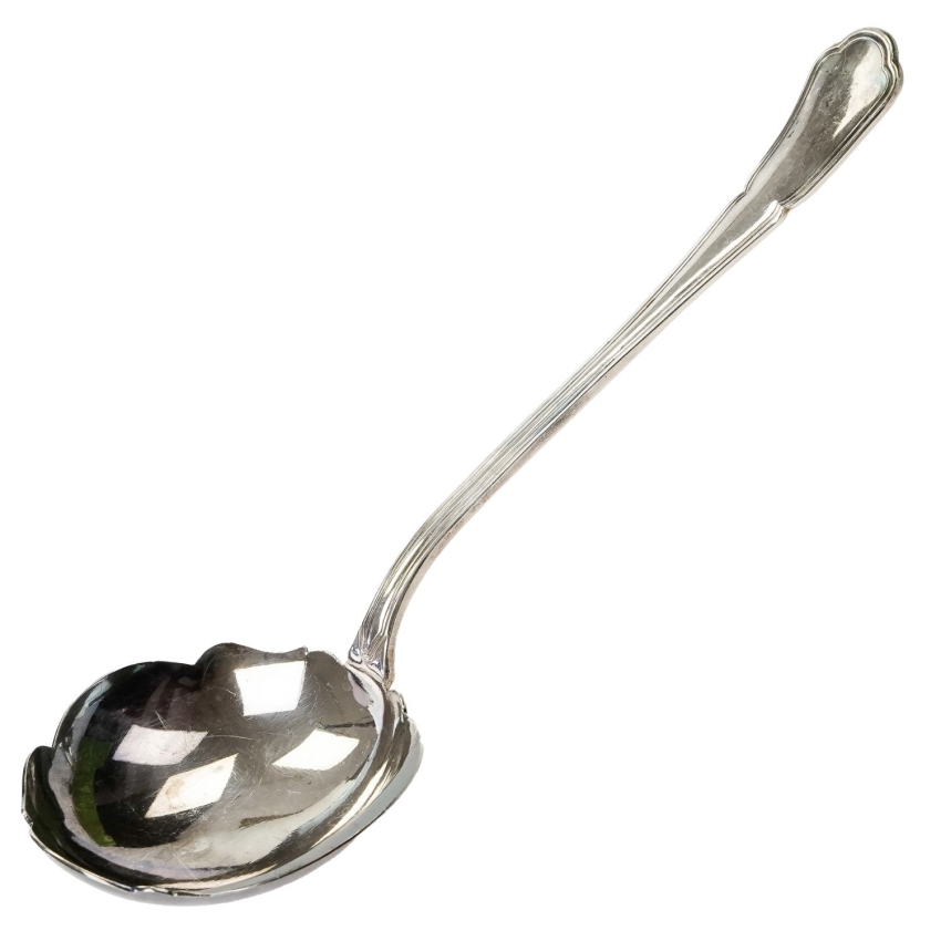 71817 WISKEMANN CHOCHLA ŁYŻKA ŚRODKA STOŁU PLATEROWANA SREBREM FASON CHIPPENDALE (1).jpg