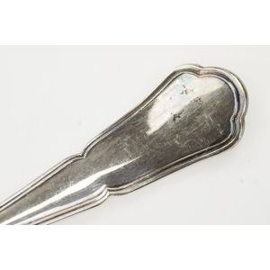 71817 WISKEMANN CHOCHLA ŁYŻKA ŚRODKA STOŁU PLATEROWANA SREBREM FASON CHIPPENDALE (2).JPG
