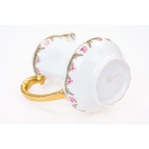 71882 BERNARDAUD LIMOGES OKAZAŁY MLECZNIK W RÓŻYCZKI KWIATOWE BORDIURY (5).JPG