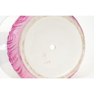 71907 ART NOUVEAU MAJOLIKA BONN WESSEL DONICA OSŁONKA NA DONICZKĘ Z PODSTAWKĄ PEJZAŻ (6).JPG