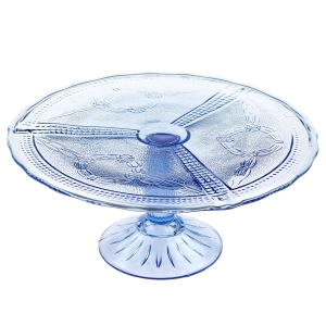 71993 ZĄBKOWICE SZAFIROWO-BŁĘKITNA PATERA NA NODZE GIRLANDA WIEŃCE (1).jpg