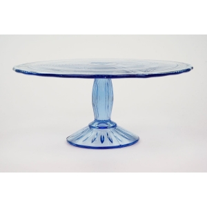 71993 ZĄBKOWICE SZAFIROWO-BŁĘKITNA PATERA NA NODZE GIRLANDA WIEŃCE (2).JPG