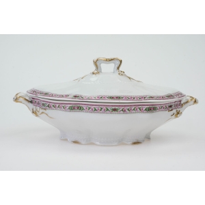 72123 LIMOGES C. AHRENFELDT SECESYJNA WAZA TERYNA KWIATOWY SZLACZEK (2).JPG