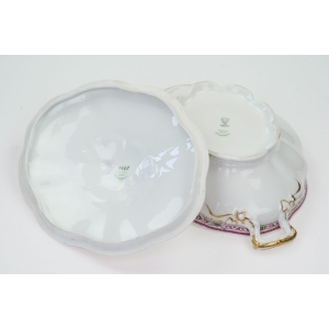 72123 LIMOGES C. AHRENFELDT SECESYJNA WAZA TERYNA KWIATOWY SZLACZEK (5).JPG