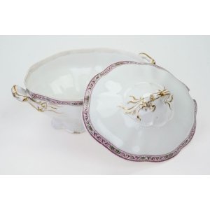 72124 LIMOGES C. AHRENFELDT SECESYJNA WAZA TERYNA KWIATOWY SZLACZEK (4).JPG