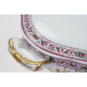 72124 LIMOGES C. AHRENFELDT SECESYJNA WAZA TERYNA KWIATOWY SZLACZEK (7).JPG