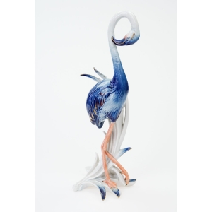 72165 KARL ENS FLAMING RĘCZNIE MALOWANA KOBALTEM DUŻA FIGURA (4).JPG