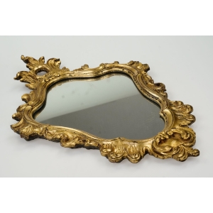 72282 PIĘKNE STYLIZOWANE LUSTRO W ZŁOTEJ RAMIE (4).JPG