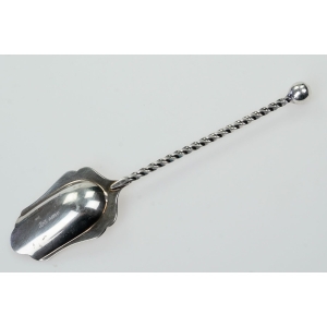 72332 H. HOOIJKAAS DOUWE EGBERTS PLATEROWANA SREBREM ŁYŻECZKA DO CUKRU SZUFELKA (4).JPG