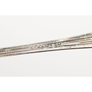 72383 PLATEROWANA SREBREM ŁYŻECZKA DO KONFITUR ŚMIETANKI Z MONOGRAMEM (5).JPG