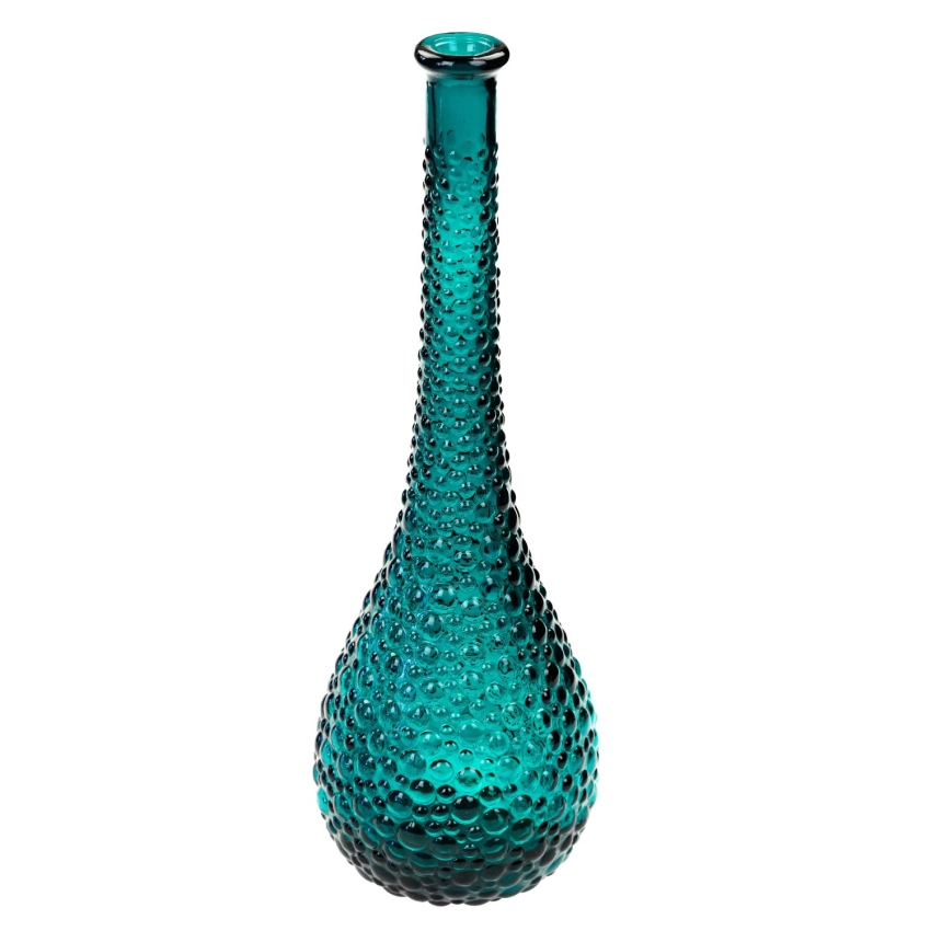 72419 EMPOLI WYSOKA TURKUSOWA KARAFKA BUTLA WAZON (1).jpg