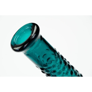 72419 EMPOLI WYSOKA TURKUSOWA KARAFKA BUTLA WAZON (3).JPG