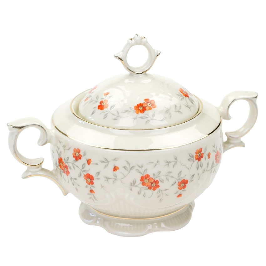 72441 CARL SCHUMANN KOŚĆ SŁONIOWA POMARAŃCZOWE KWIATUSZKI CUKIERNICA (1).jpg