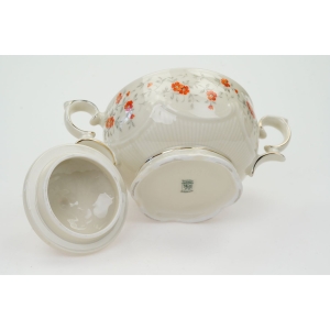 72441 CARL SCHUMANN KOŚĆ SŁONIOWA POMARAŃCZOWE KWIATUSZKI CUKIERNICA (5).JPG