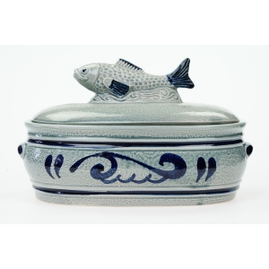 72447 GERZ ŚWIETNY CERAMICZNY POJEMNIK NA ŚLEDZIE RĘCZNIE MALOWANY (3).JPG