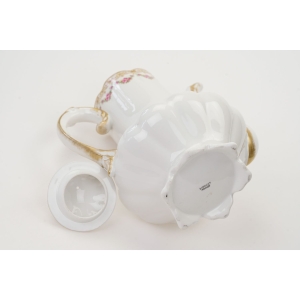 72523 LIMOGES ZABYTKOWY DZBANEK DO KAWY GIRLANDY RÓŻYCZEK I ZŁOCENIA (5).JPG