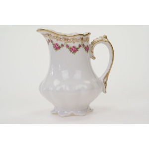 72524 LIMOGES ZABYTKOWY MLECZNIK GIRLANDY RÓŻYCZEK I ZŁOCENIA (2).JPG