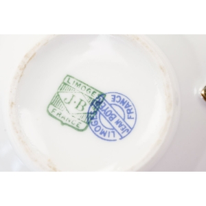 72529 LIMOGES J. BOYER DELIKATNA FILIŻANKA ZE SPODKIEM W KWIATOWE SZLACZKI (6).JPG